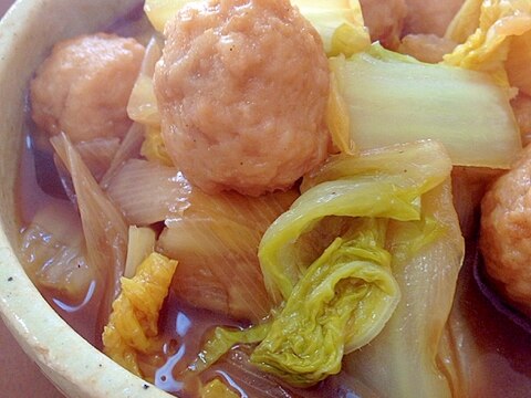 白菜と肉団子の煮物